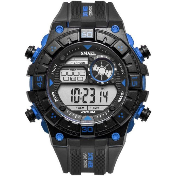 SMAEL Men's White Watch Sport Watches Waterproof Multifunction Shockproof Digital Military Watch Outdoor Sports Watch - Frimunt Clothing Co.