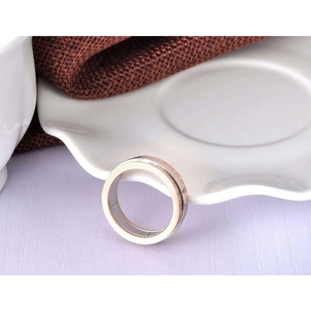 Fashion Rotatable Ring Rose Gold Color Monthly Calendar Jewelry With Single Cystal Stainless Steel Ring For Women R18133 - Frimunt Clothing Co.