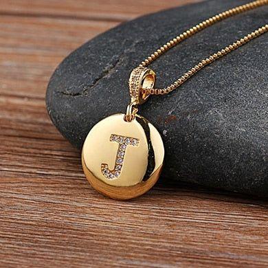 Hot Sale Top Quality Women's Initial Letter Necklace Gold Color 26 Letters Charm Pendants - Frimunt Clothing Co.