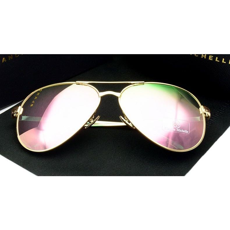 High Quality Classic Aviator Women's Polarized UV400 Sunglass Mirror With Box - Frimunt Clothing Co.