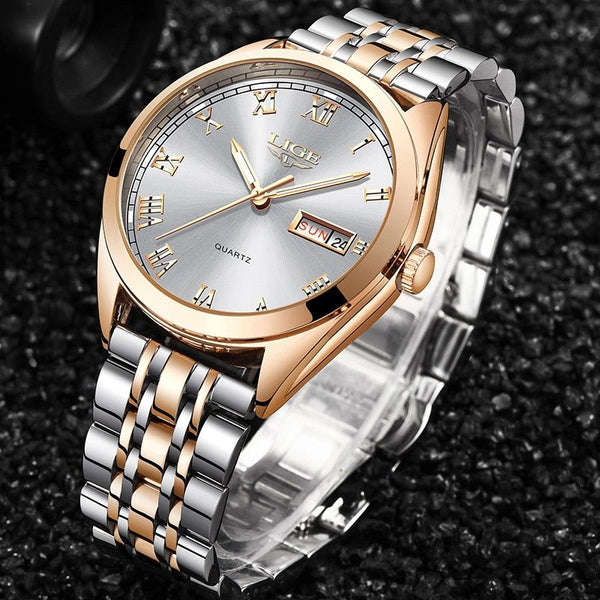 New Elegant Business Women Wristwatch Calendar Quartz Watch Luxury Fashion - Frimunt Clothing Co.