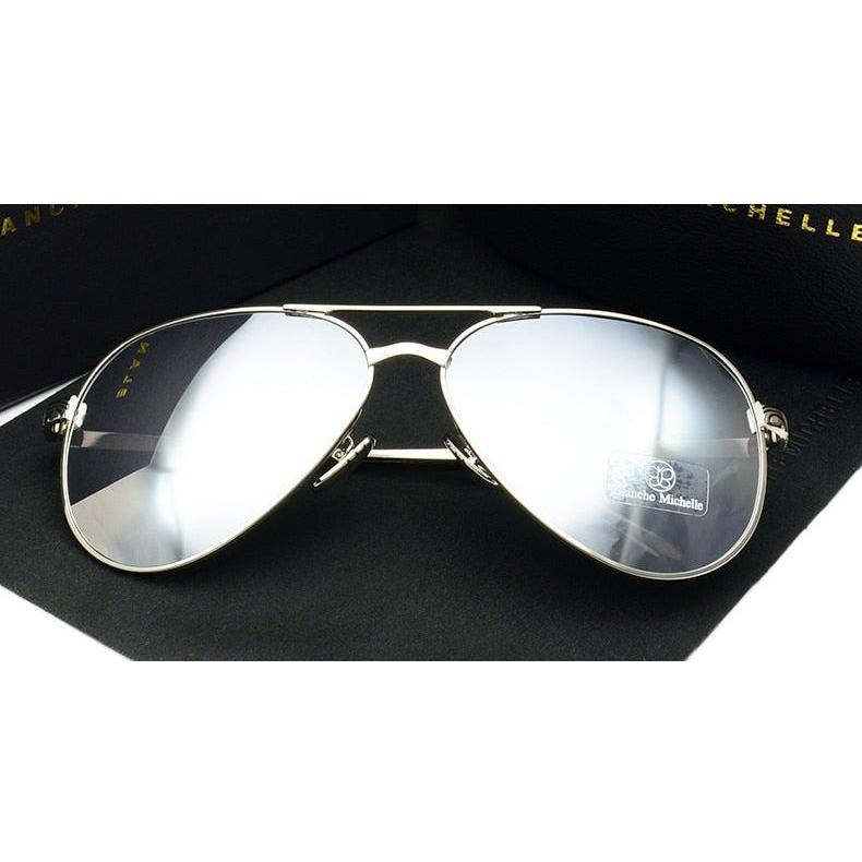 High Quality Classic Aviator Women's Polarized UV400 Sunglass Mirror With Box - Frimunt Clothing Co.