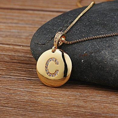 Hot Sale Top Quality Women's Initial Letter Necklace Gold Color 26 Letters Charm Pendants - Frimunt Clothing Co.