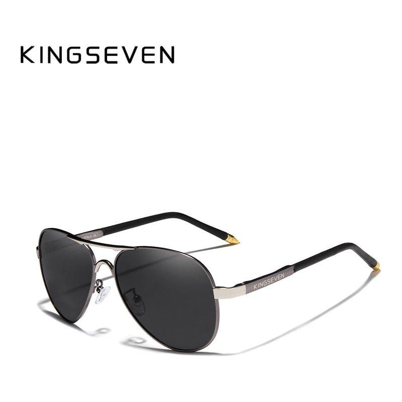 KINGSEVEN Brand Men's Driving Polarized Sunglasses Aluminum Frame With Accessories - Frimunt Clothing Co.