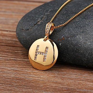 Hot Sale Top Quality Women's Initial Letter Necklace Gold Color 26 Letters Charm Pendants - Frimunt Clothing Co.