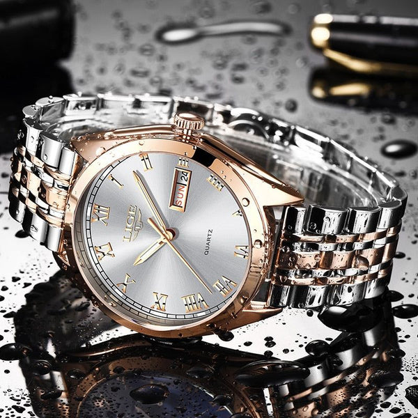 New Elegant Business Women Wristwatch Calendar Quartz Watch Luxury Fashion - Frimunt Clothing Co.