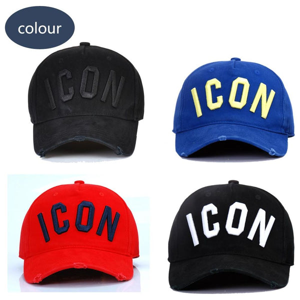 DSQICOND2 Brand Snapback Baseball Cap for Men ICON Solid ColorsLetter Snapback Caps DSQ Summer Bone Gorras Casquette