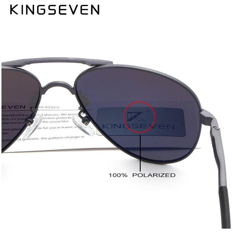 KINGSEVEN Brand Men's Driving Polarized Sunglasses Aluminum Frame With Accessories - Frimunt Clothing Co.
