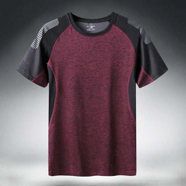 Quick Dry Sport T Shirt Men's Short Sleeves Summer Casual Plus Asian Sizes Up to 6XL - Frimunt Clothing Co.