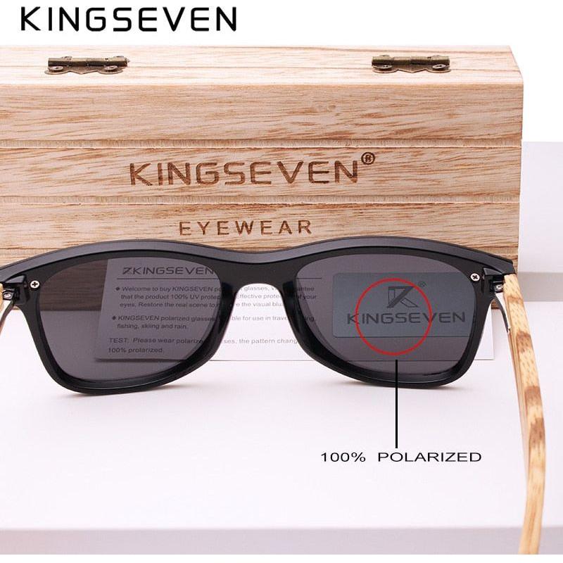 Brand Designer Polarized Lens New Zebra Wood Sunglasses UV400 Protection Unisex With Wood Case & Accessories - Frimunt Clothing Co.