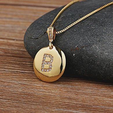 Hot Sale Top Quality Women's Initial Letter Necklace Gold Color 26 Letters Charm Pendants - Frimunt Clothing Co.