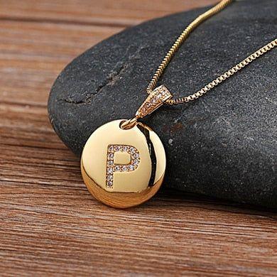 Hot Sale Top Quality Women's Initial Letter Necklace Gold Color 26 Letters Charm Pendants - Frimunt Clothing Co.