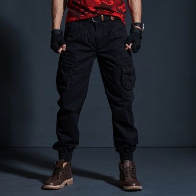 High Quality Khaki Casual Pants Men Military Tactical Joggers Camouflage Cargo Pants Multi-Pocket Army Trousers