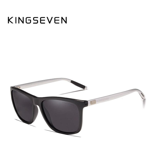 KINGSEVEN Brand Aluminum Frame Sunglasses Men Polarized Mirror Sunglasses (Unisex).