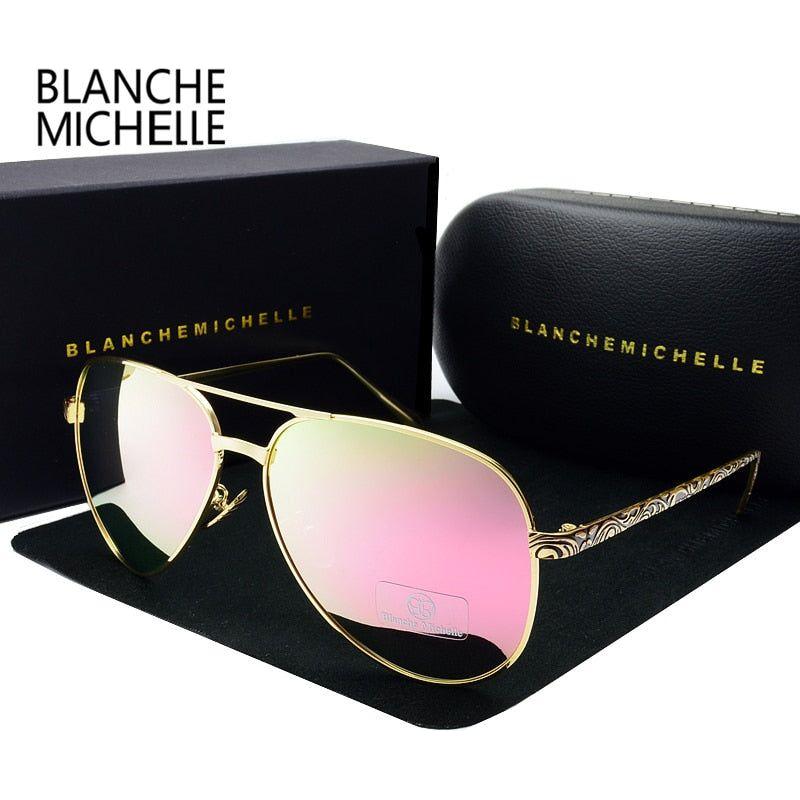 High Quality Classic Aviator Women's Polarized UV400 Sunglass Mirror With Box - Frimunt Clothing Co.