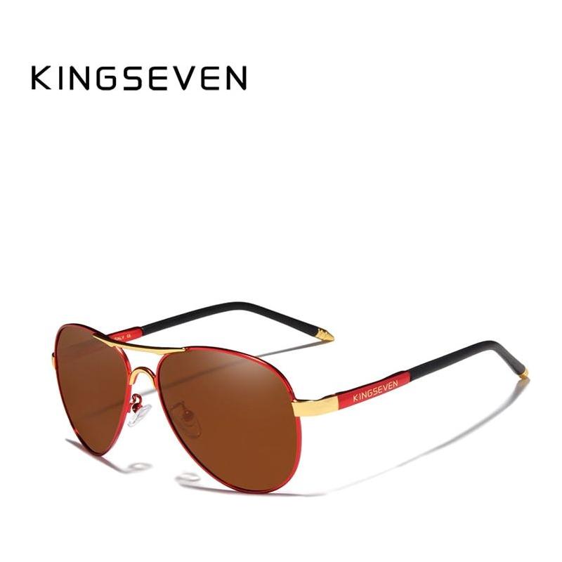 KINGSEVEN Brand Men's Driving Polarized Sunglasses Aluminum Frame With Accessories - Frimunt Clothing Co.