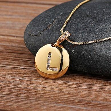 Hot Sale Top Quality Women's Initial Letter Necklace Gold Color 26 Letters Charm Pendants - Frimunt Clothing Co.