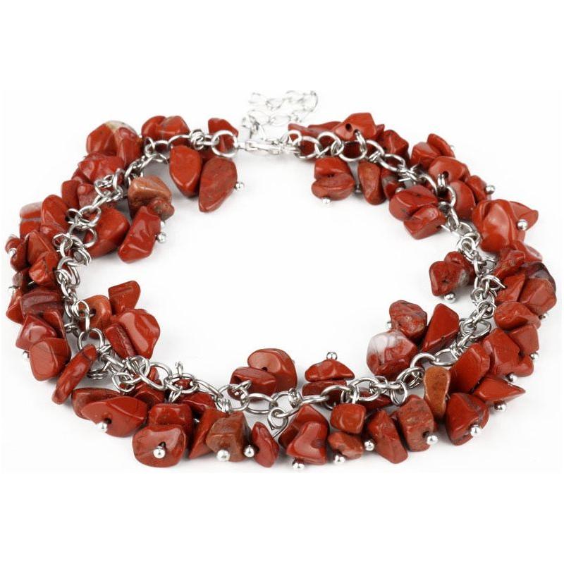 Women Charm Bracelet Unique Small Natural Stones Turquoises Handmade Artcraft Boho - Frimunt Clothing Co.