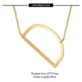 Large Initial Necklace 100% Stainless Steel Jewelry Big Letter A-Z Gold - Frimunt Clothing Co.