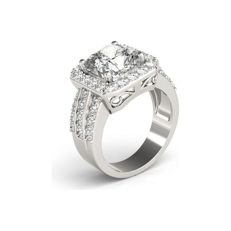 Luxury Women's Ring Round Cut 3 Carat 925 Sterling Silver Fashion Jewelry - Frimunt Clothing Co.