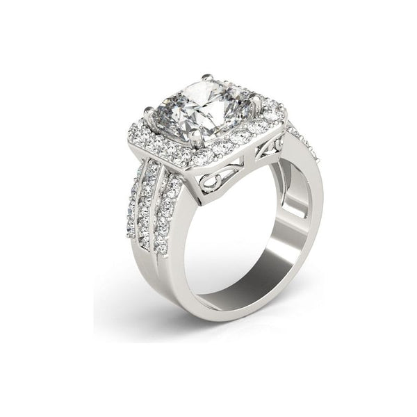 Luxury Women's Ring Round Cut 3 Carat 925 Sterling Silver Fashion Jewelry