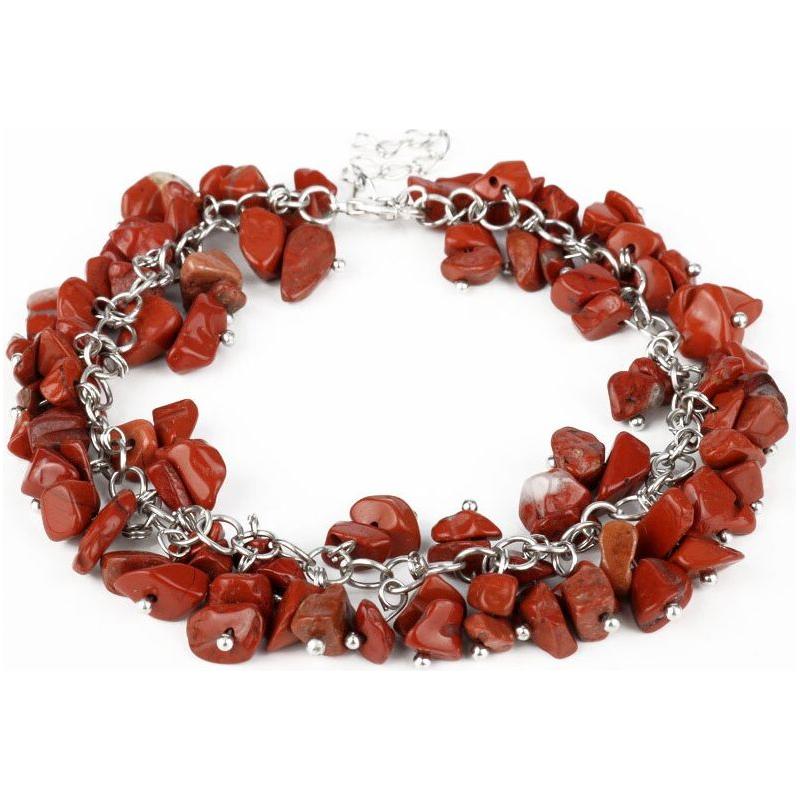 Women Charm Bracelet Unique Small Natural Stones Turquoises Handmade Artcraft Boho - Frimunt Clothing Co.