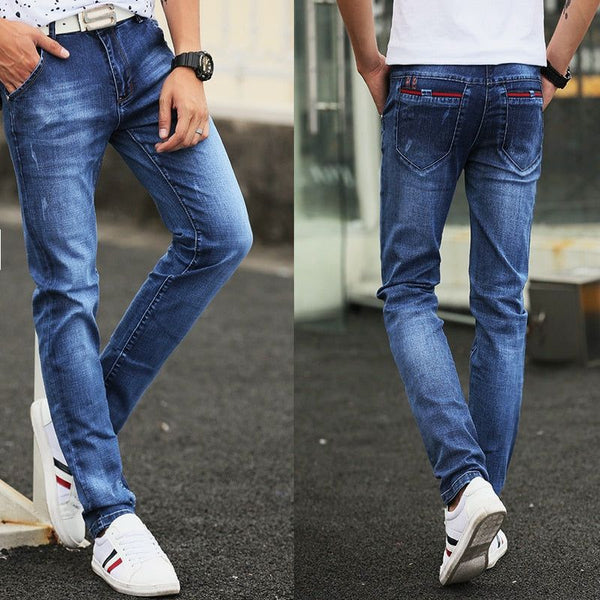 High Quality Casual Men's Jeans Comfortable Stretch Slim Cut - Frimunt Clothing Co.