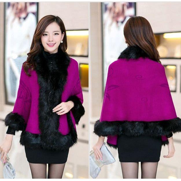 New  Cloak Cardigan Women Half sleeve  Single Button High quality  Poncho  Cardigan Women  7WG016 - Frimunt Clothing Co.