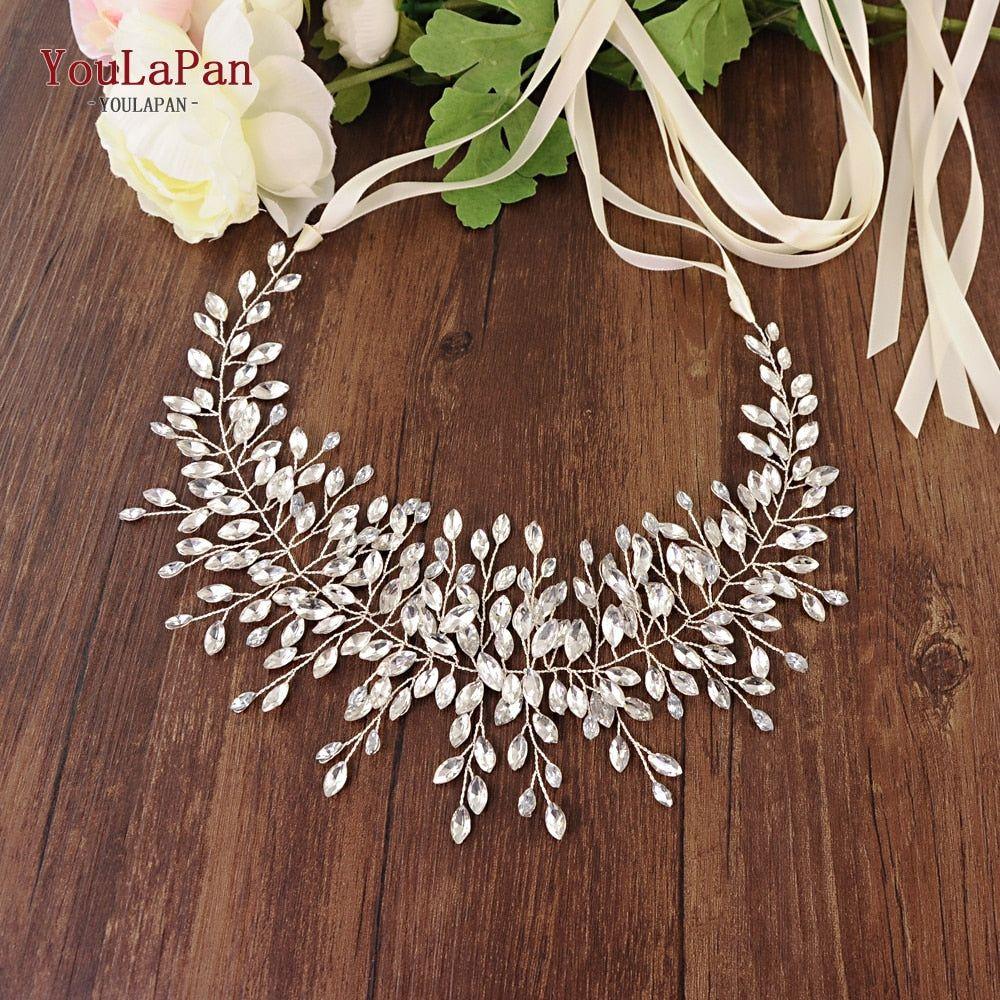 Wedding Dress Belt With Rhinestones Belt Bridal Sash Belt Silver - Frimunt Clothing Co.