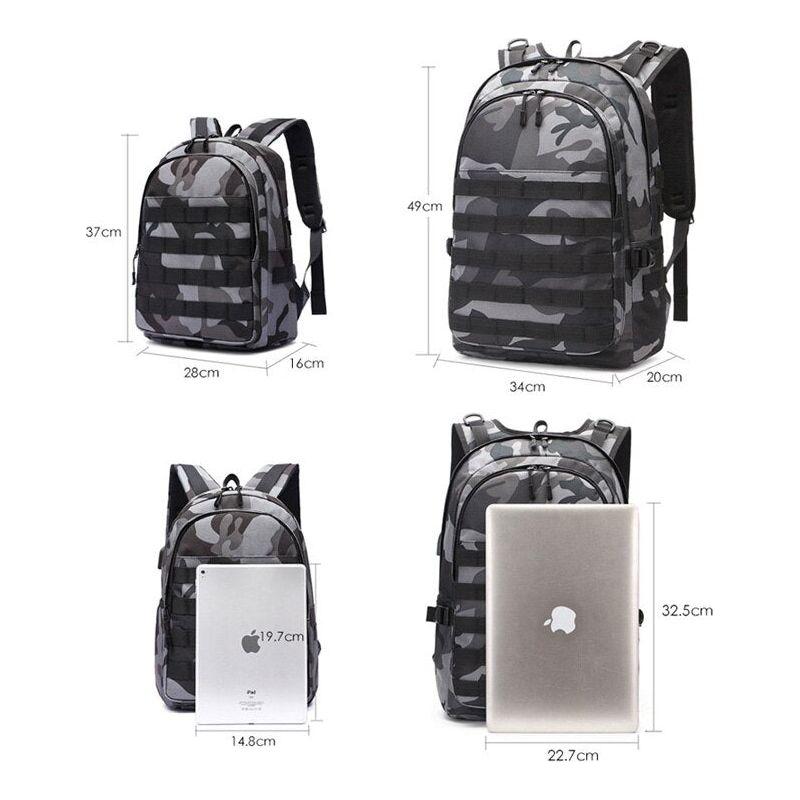 Men's Backpack Laptop Bag Military Tactical Backpack Student Schoolbag Camouflage Travel - Frimunt Clothing Co.