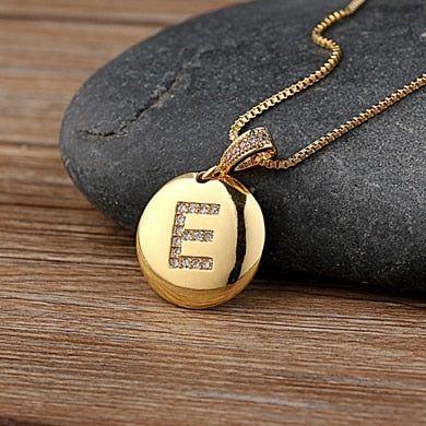 Hot Sale Top Quality Women's Initial Letter Necklace Gold Color 26 Letters Charm Pendants - Frimunt Clothing Co.