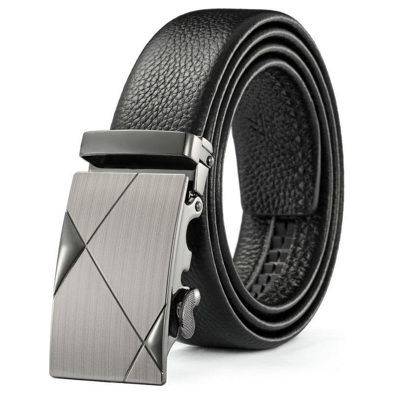 Men's Metal Luxury Brand Automatic Buckle Leather High Quality Belts - Business Casual ZDP001A - Frimunt Clothing Co.