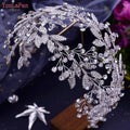 Luxurious Rhinestone Headband Silver Hair Accessories Bling Bride Tiaras - Frimunt Clothing Co.