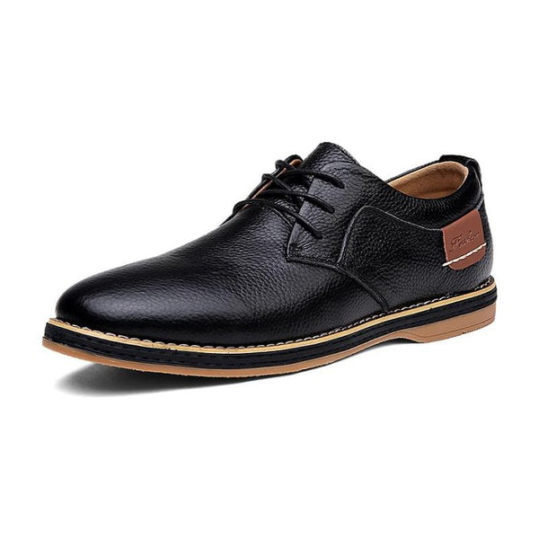 Men's Oxford Eco Leather Dress Shoes Lace Up Casual - Frimunt Clothing Co.
