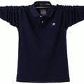 Autumn-Winter-Spring New Men's Long Sleeve Polo Shirt Casual Thermal Fleece Thick Warm Plus sizes - Frimunt Clothing Co.