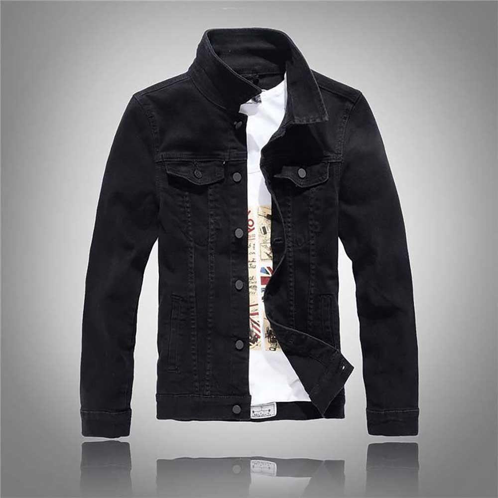 Men's Summer Classic Denim Jacket Casual Slim Fit Jeans Jacket 100% Cotton Denim - Frimunt Clothing Co.