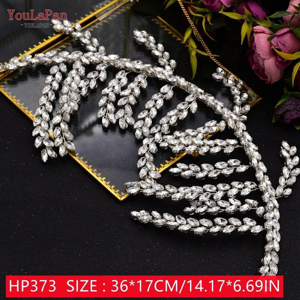 Bride Crown/Hair Vine With Rhinestones Luxury Bridal Headwear Accessories - Frimunt Clothing Co.