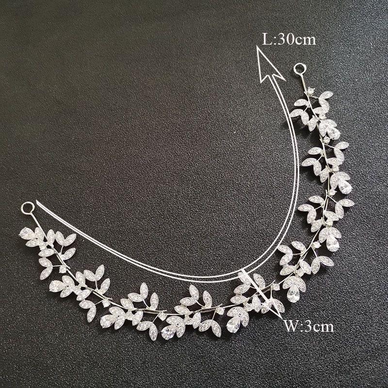 Luxury Flexible Full Cubic Zircon Bridal Tiara Headband Bride Bridesmaids Crown - Frimunt Clothing Co.