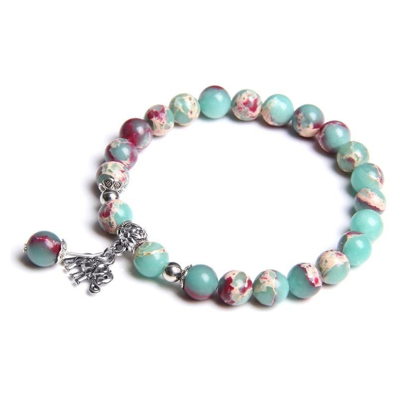 Women's Lucky Natural Stone Beads Bracelets With Charm Boho Jewelry - Frimunt Clothing Co.