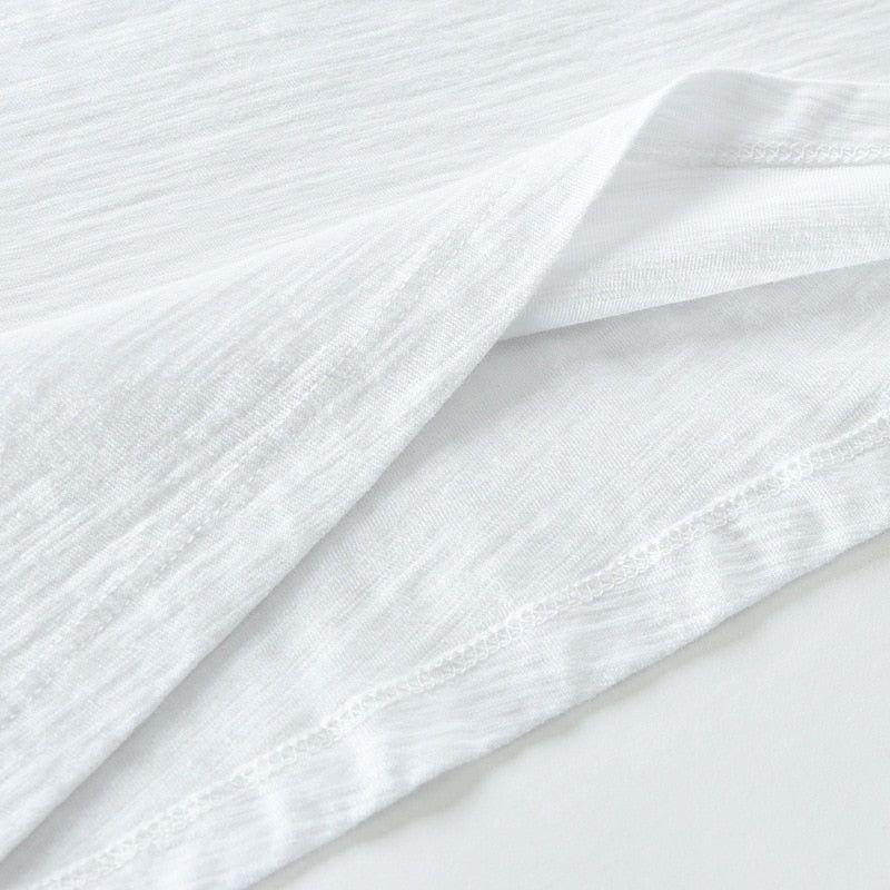 New Men's Short Sleeve O-NECK Breathable 100% Raw Cotton Linen Soft High Quality T-Shirt- 213 - Frimunt Clothing Co.