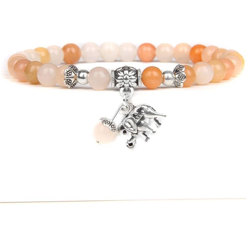 Women's Lucky Natural Stone Beads Bracelets With Charm Boho Jewelry - Frimunt Clothing Co.