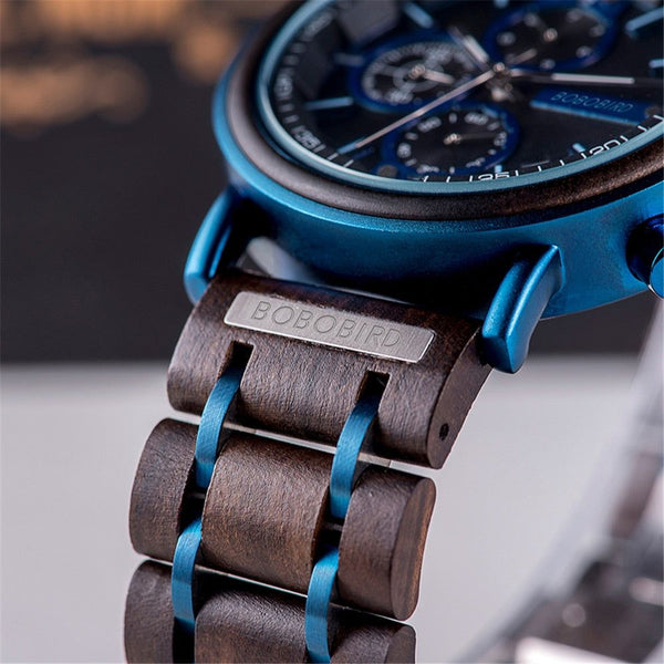 Top Brand Men's Premium Wood Luxury Watch With Gift Box - Frimunt Clothing Co.