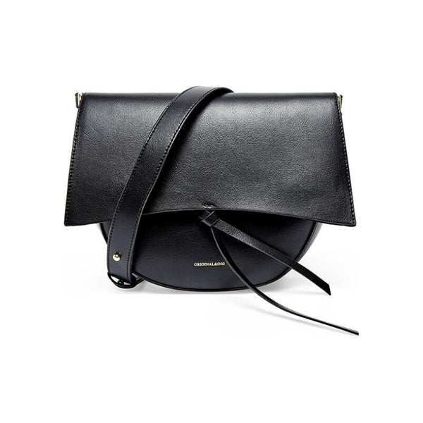 Women's New Designer Inspired Genuine Leather Semicircular Retro Saddle Crossbody Bag - Frimunt Clothing Co.