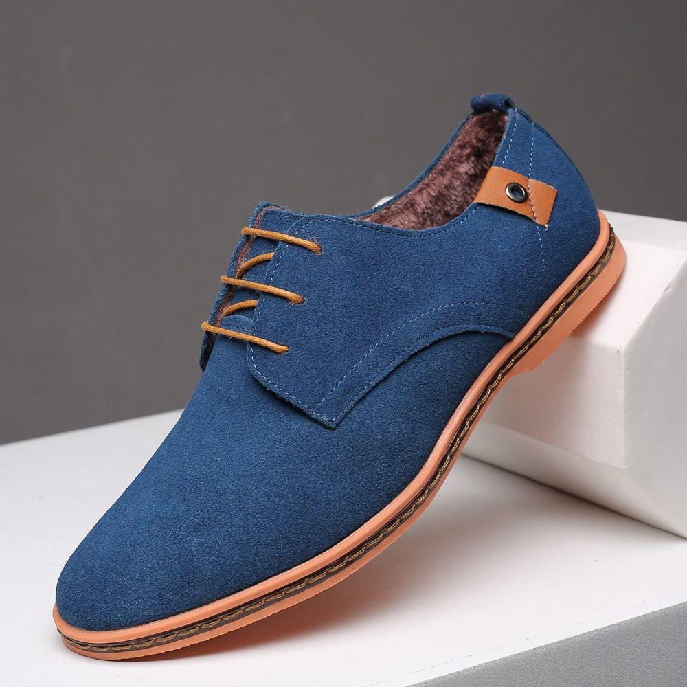 Men's Spring Fashion Lace Up Suede Oxford Shoes Sizes 38-48 - Frimunt Clothing Co.
