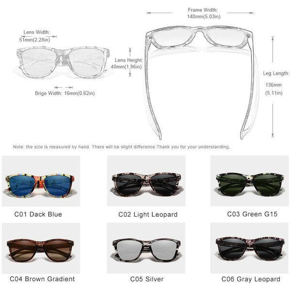 Ultralight TR90 Leopard Print Frame Polarized Sunglasses Men Fashion Sunglasses Unisex Style - Frimunt Clothing Co.