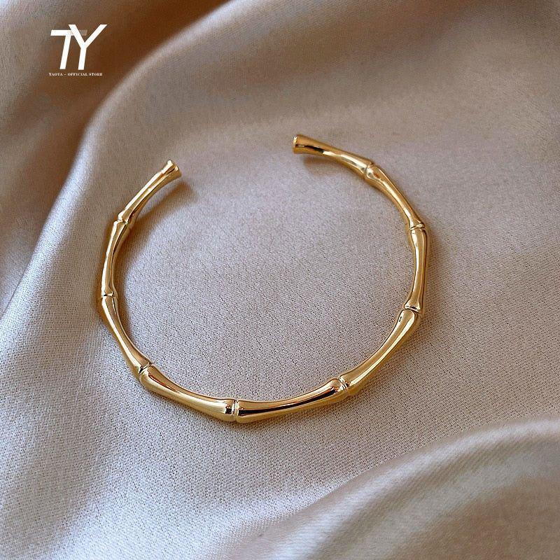 Women's New Design Bamboo Shape Adjustable Size Bracelet - Frimunt Clothing Co.
