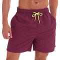 Men's Quick Dry Swim Shorts Drawstring Elastic Waist Side Pockets Beach Volleyball - Frimunt Clothing Co.