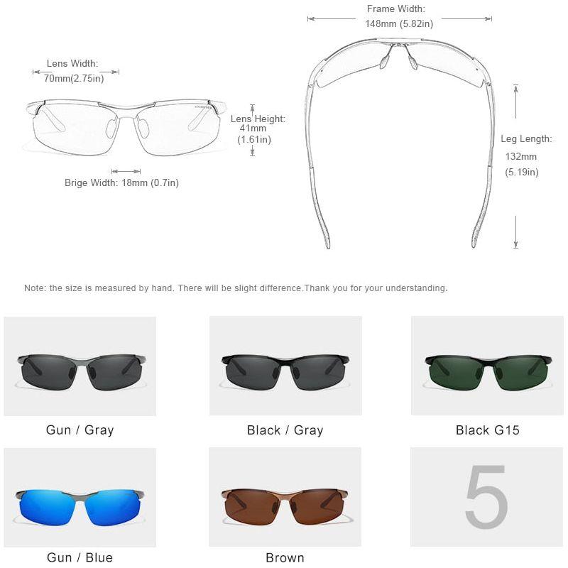 Genuine KINGSEVEN Polarized Men Aluminum Sunglasses Driving Mirror Lens Male Sun Glasses UV400 Eyewear 9126 - Frimunt Clothing Co.