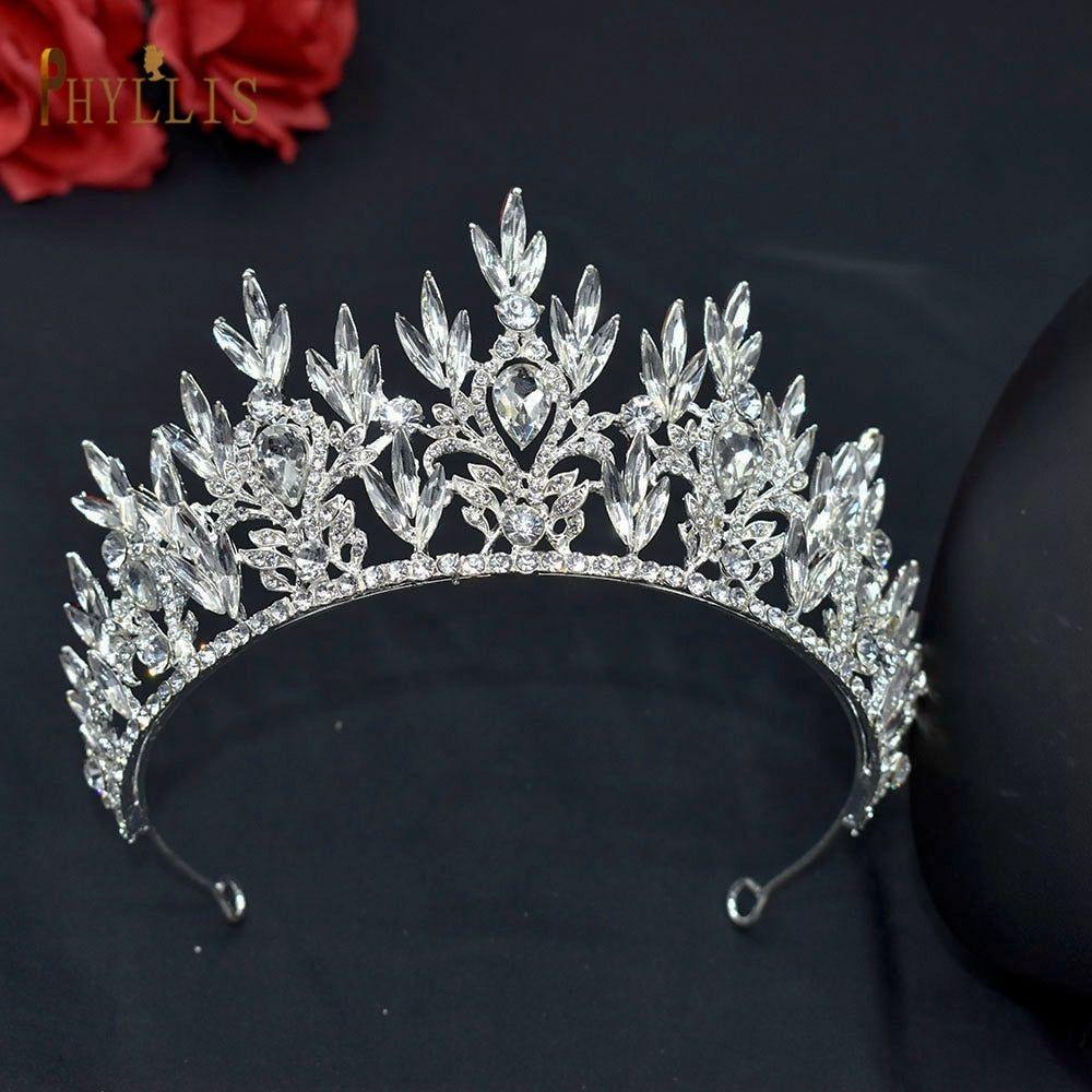 Baroque Crystal Bridal Crowns and Tiaras Hair Jewelry - Frimunt Clothing Co.