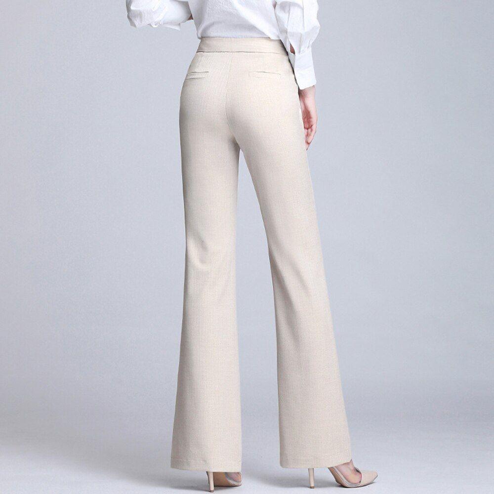 Women's Flared Pants 2021 New Spring Summer High Waist Pants Plus Sizes - Frimunt Clothing Co.